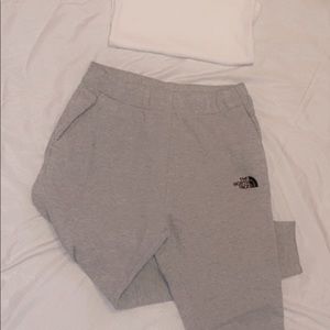 Men’s gray North face joggers
